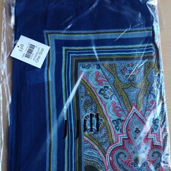 J.Jill NEW Very Beautiful Cotton Scarf NWT - Picture 6 of 13